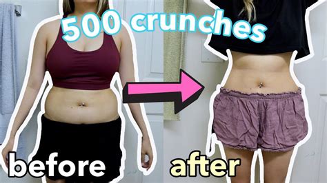 crunches everyday for a month results